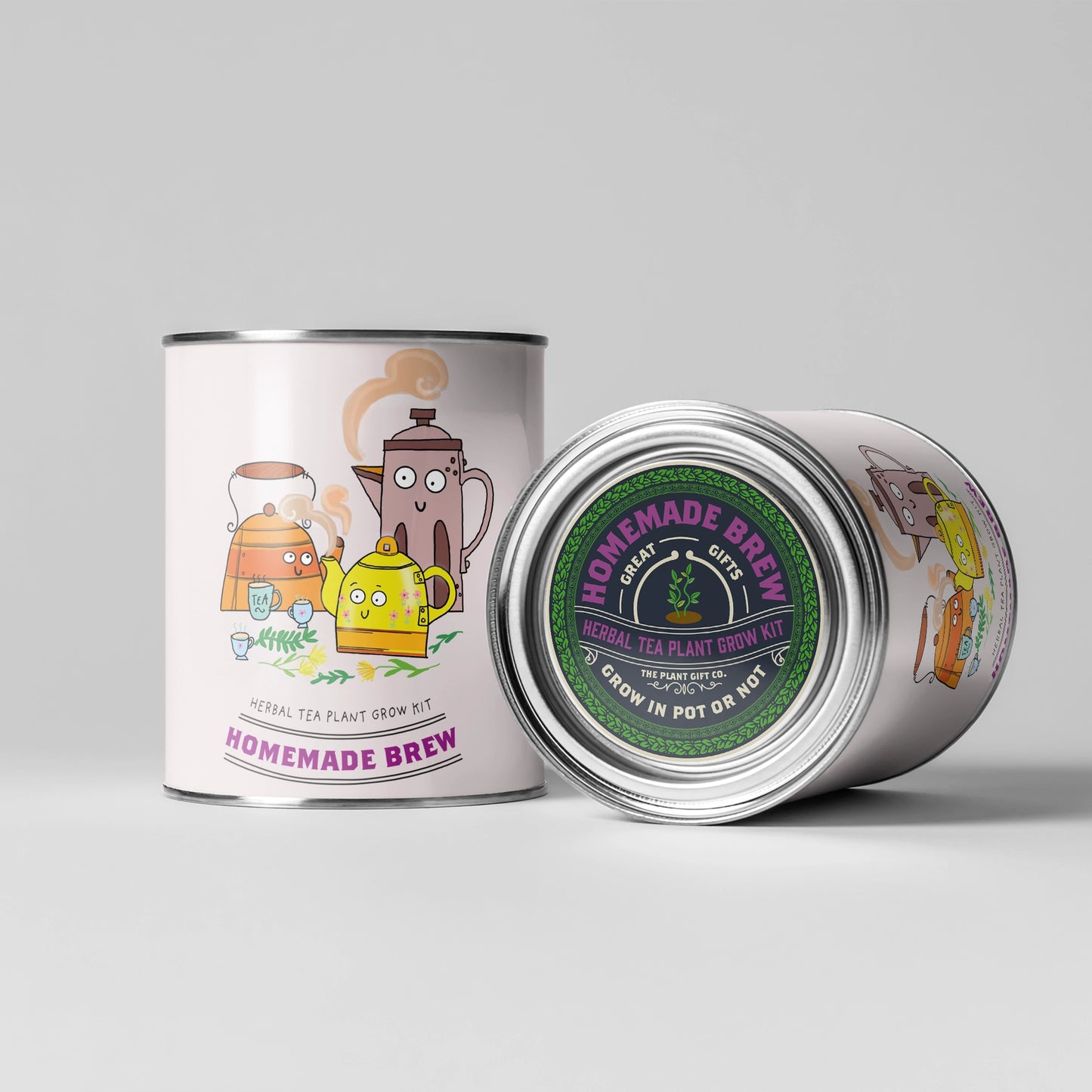 Homemade Brew. Eco Grow Your Own Herbal Tea Kit, Gardening Gift.