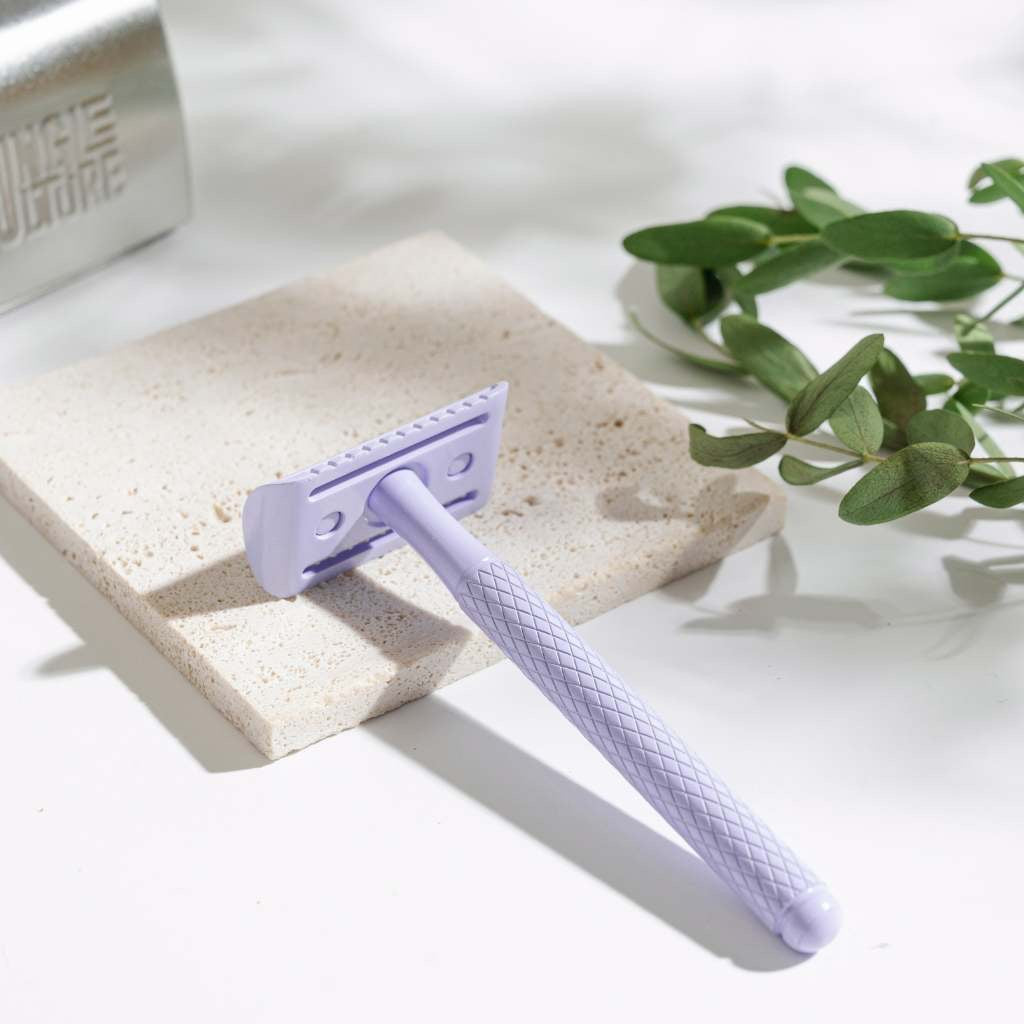 Reusable Metal Safety Razors - Includes 10x Razor Blades