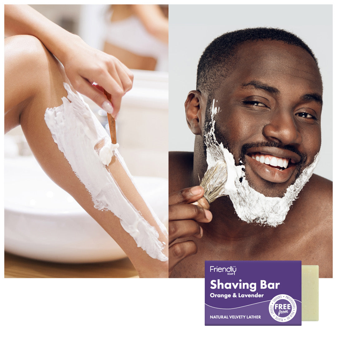 Shaving Bar - Naked and Natural - Orange & Lavender
