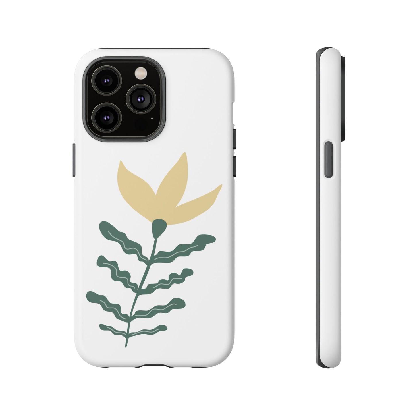 Floral Tough Phone Case - Durable Protection with Stylish Design