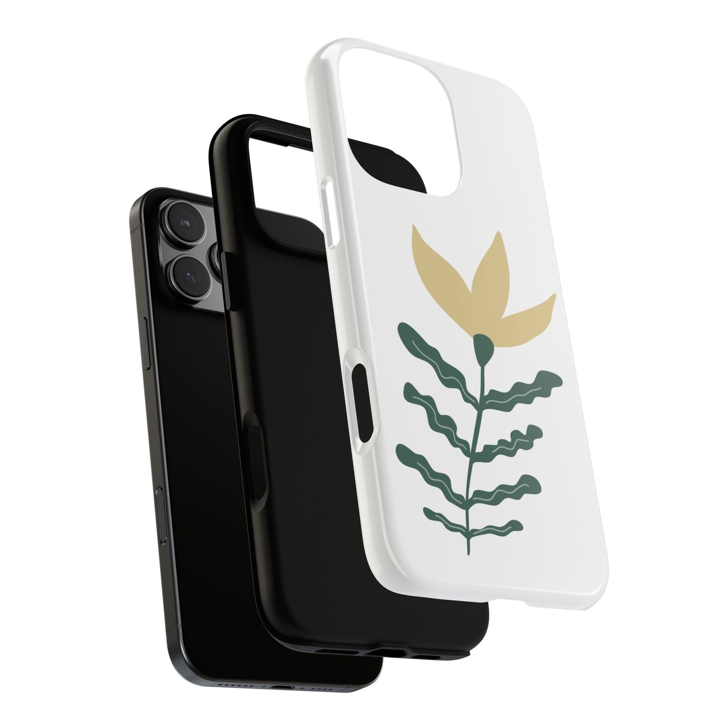 Floral Tough Phone Case - Durable Protection with Stylish Design