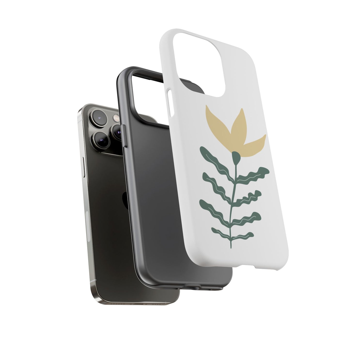 Floral Tough Phone Case - Durable Protection with Stylish Design