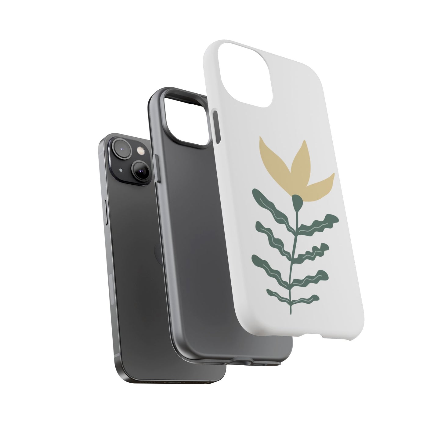 Floral Tough Phone Case - Durable Protection with Stylish Design