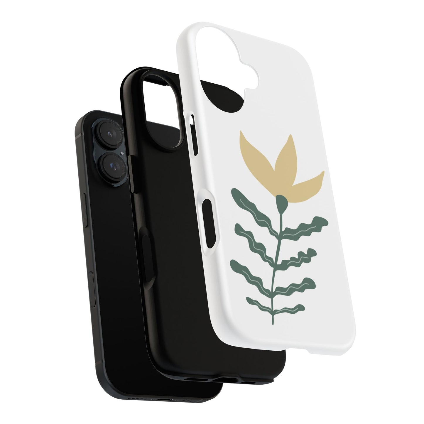 Floral Tough Phone Case - Durable Protection with Stylish Design
