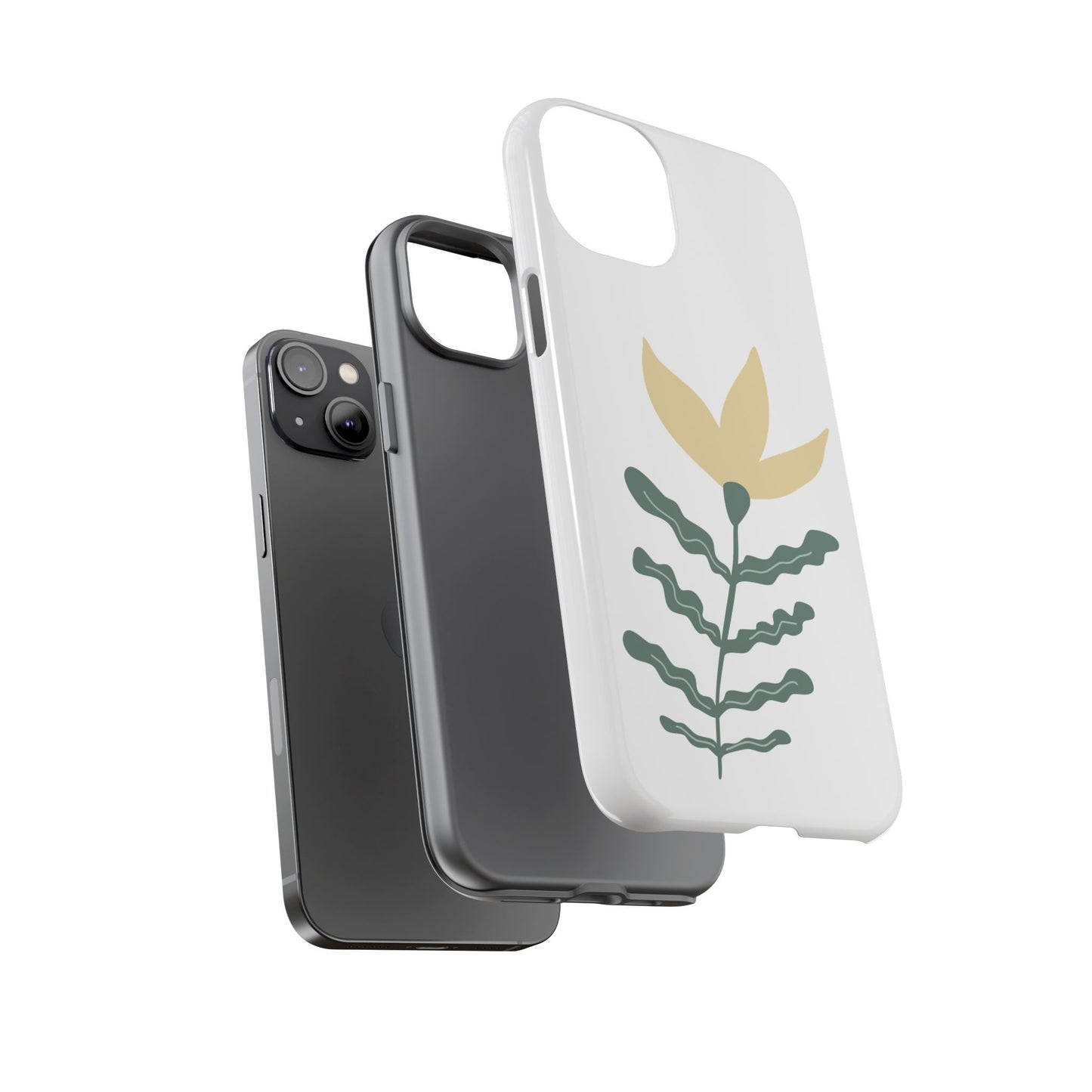 Floral Tough Phone Case - Durable Protection with Stylish Design