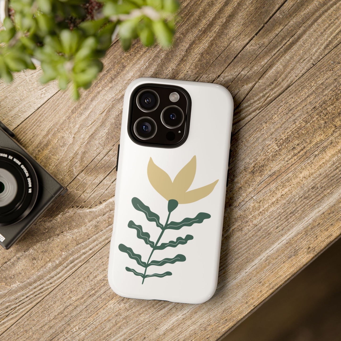 Floral Tough Phone Case - Durable Protection with Stylish Design
