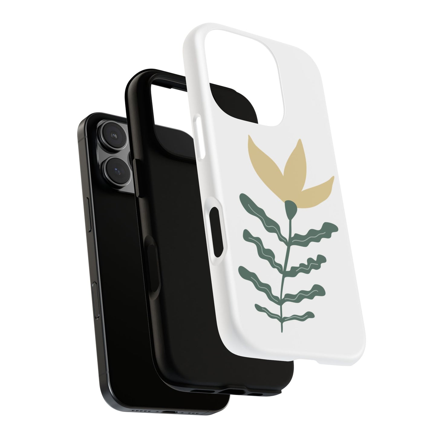 Floral Tough Phone Case - Durable Protection with Stylish Design