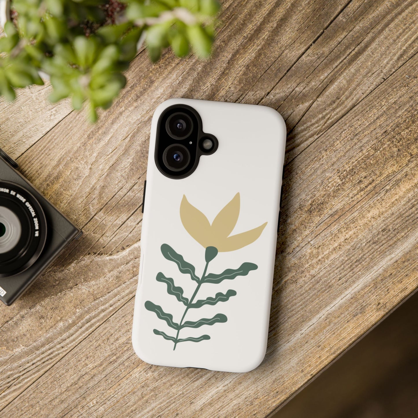 Floral Tough Phone Case - Durable Protection with Stylish Design