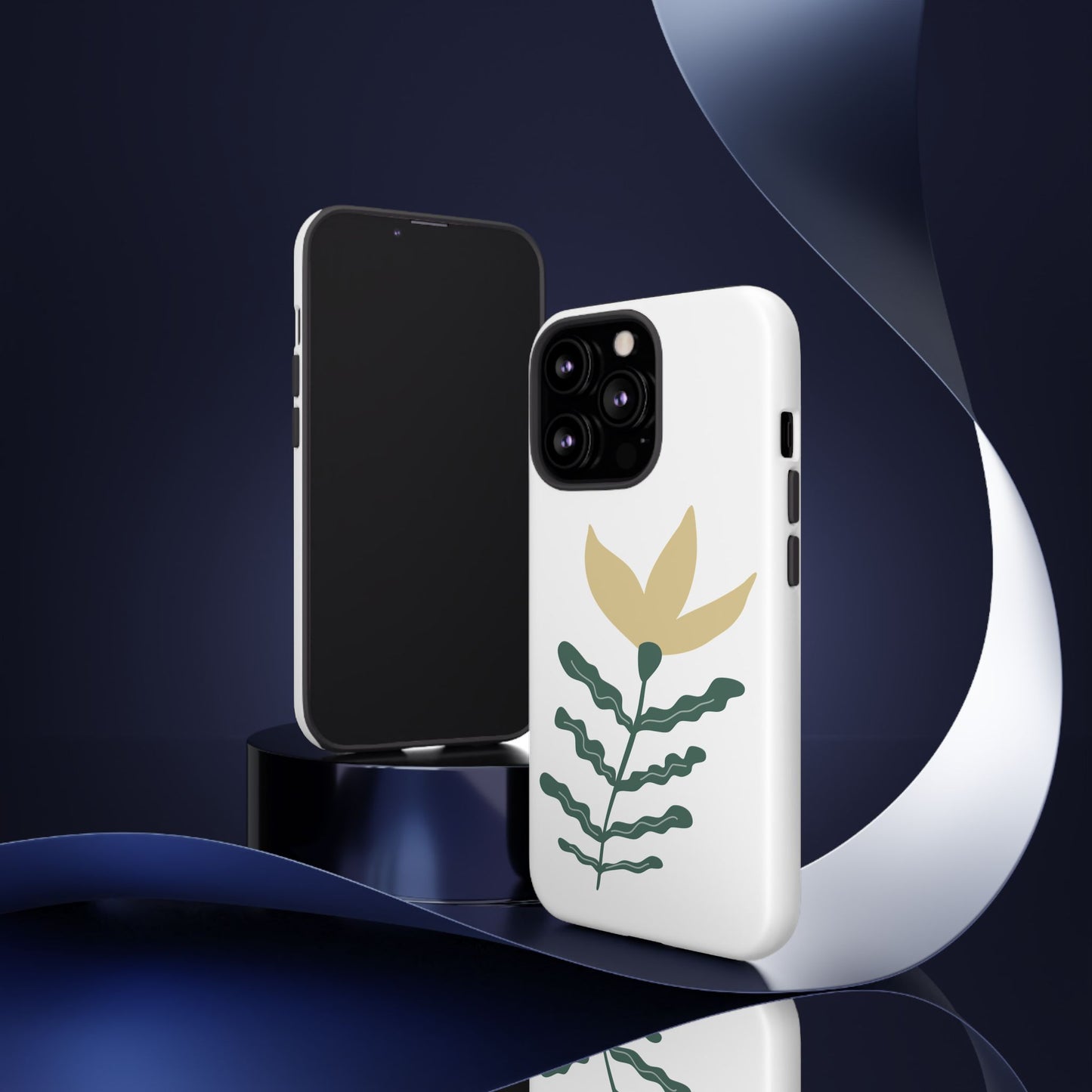 Floral Tough Phone Case - Durable Protection with Stylish Design