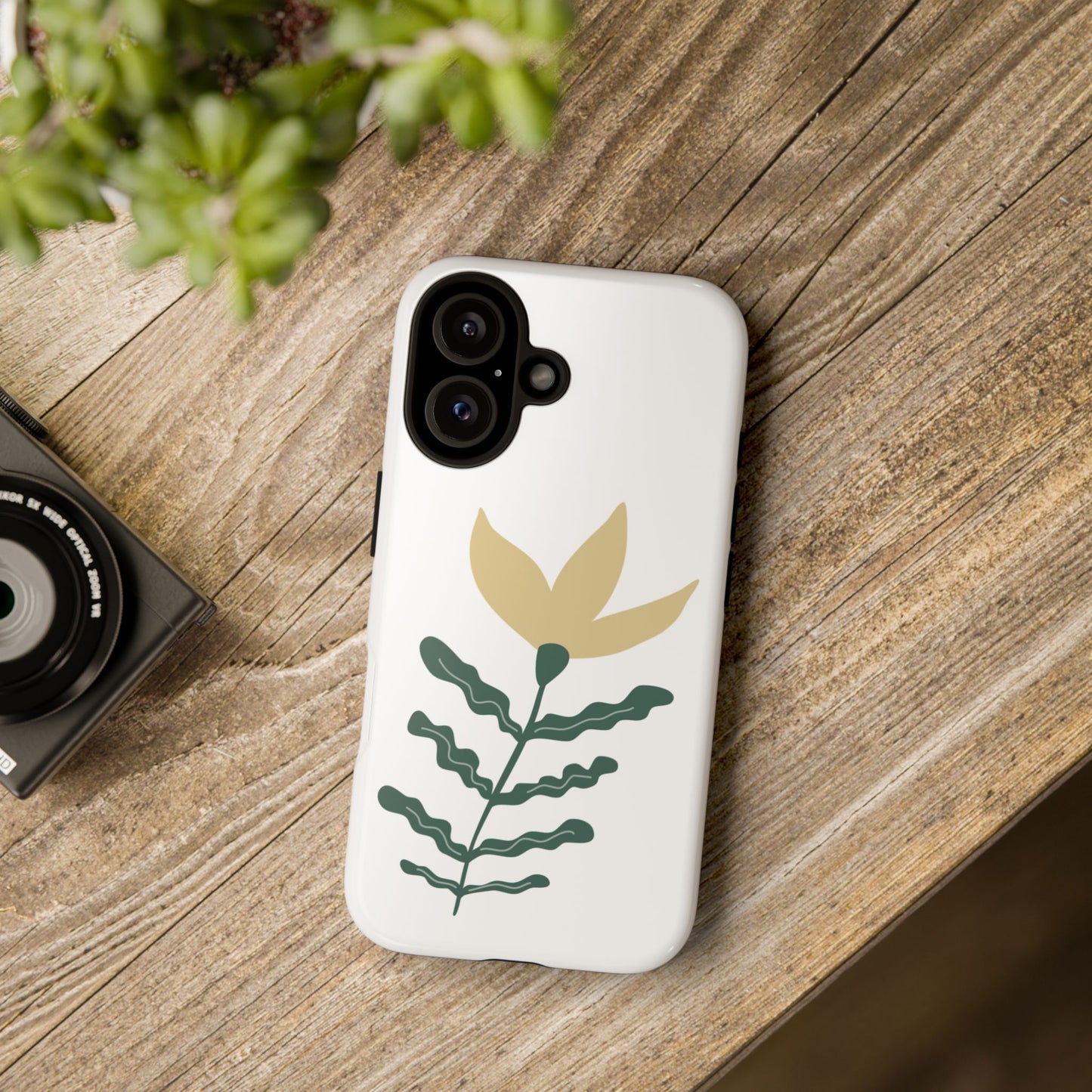 Floral Tough Phone Case - Durable Protection with Stylish Design