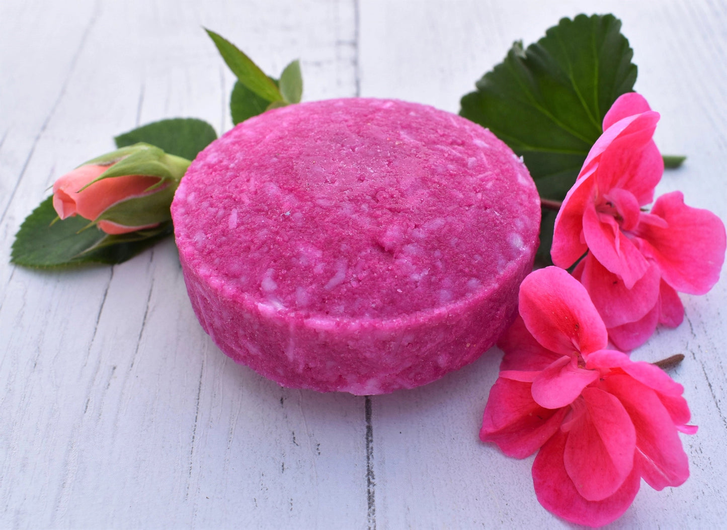 Handmade Shampoo Bar. Rose Geranium For Dull or Colour Treated Hair.