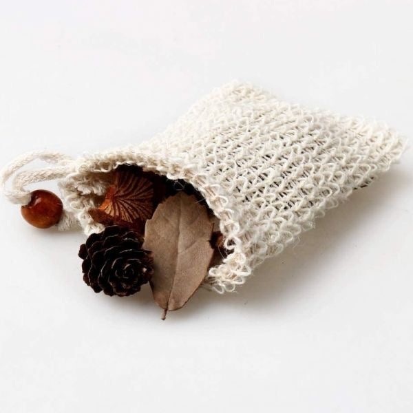 Soap Bag - Sisal | Natural Fibre Mesh Soap Pouch Sack