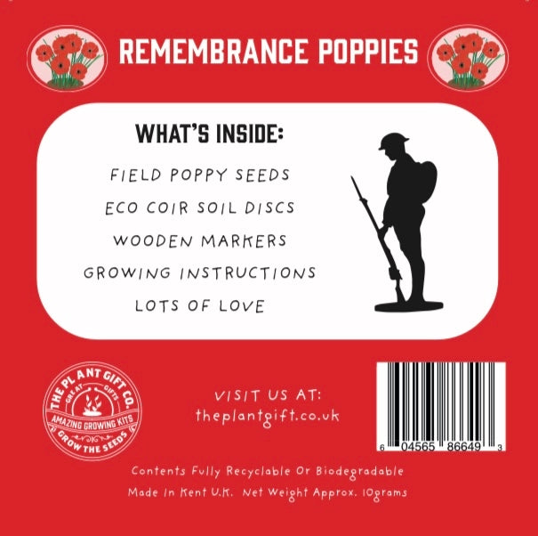 Remembrance Poppy Mini Grow Kit