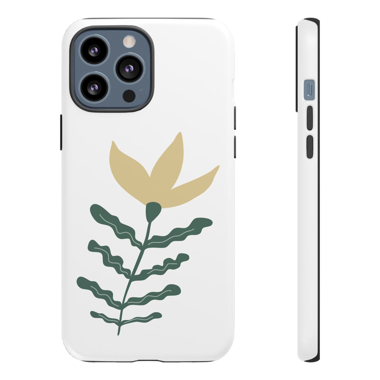 Floral Tough Phone Case - Durable Protection with Stylish Design