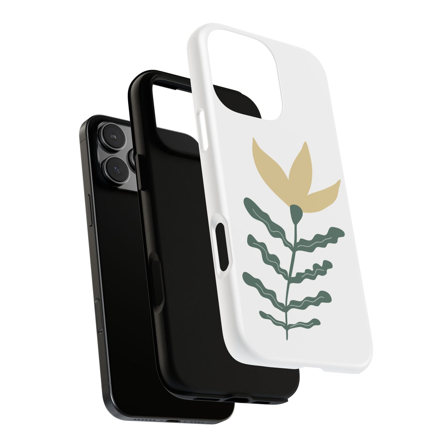 Floral Tough Phone Case - Durable Protection with Stylish Design