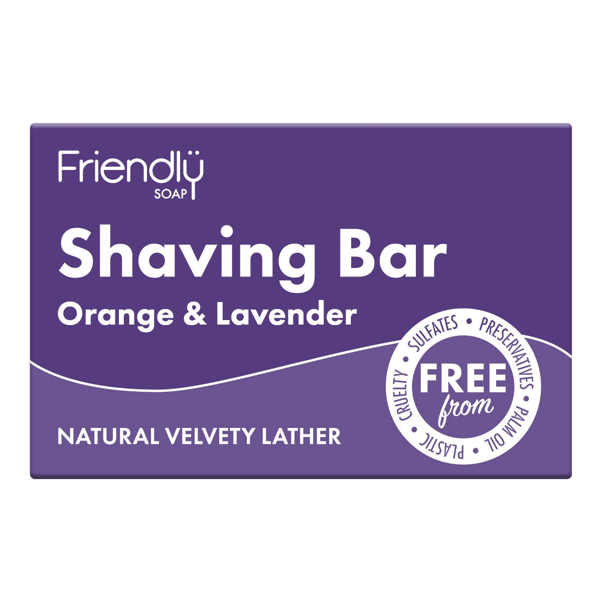 Shaving Bar - Naked and Natural - Orange & Lavender