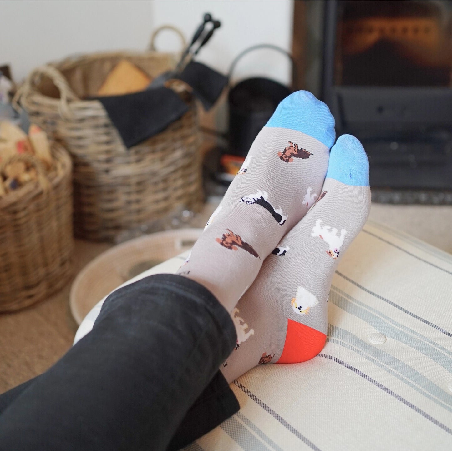 Grey Dogs Socks | Bamboo Socks | Grey Socks
