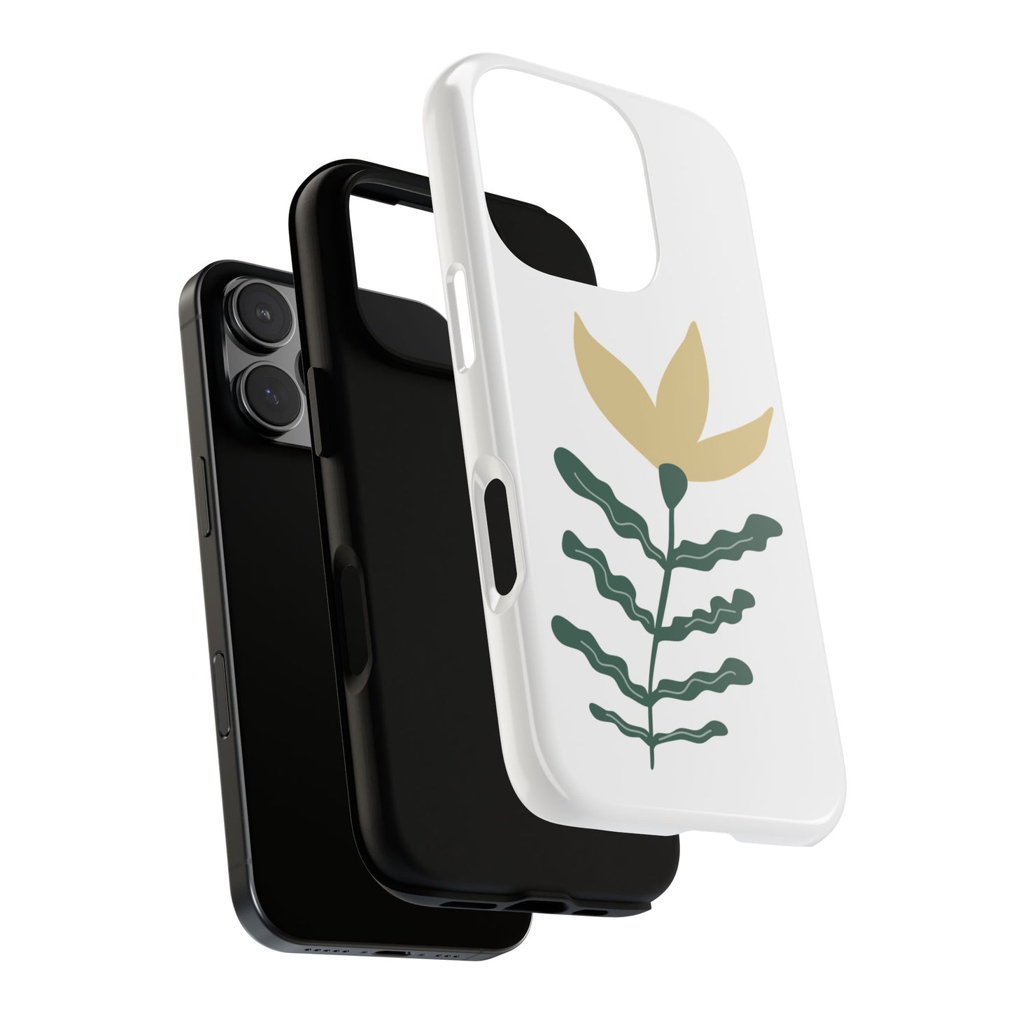 Floral Tough Phone Case - Durable Protection with Stylish Design