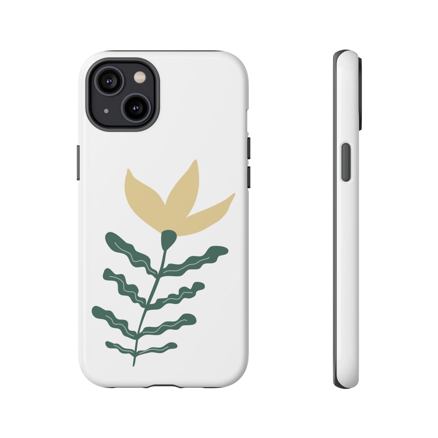 Floral Tough Phone Case - Durable Protection with Stylish Design