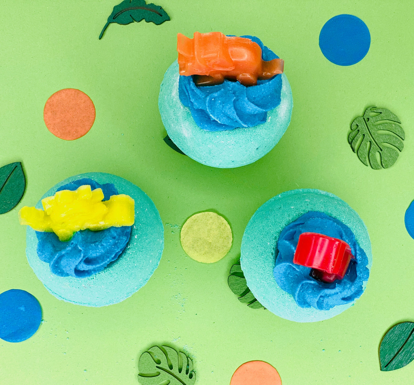 Handmade Dino Dinosaur Cocoa Shea Butter Kids Bath Bomb