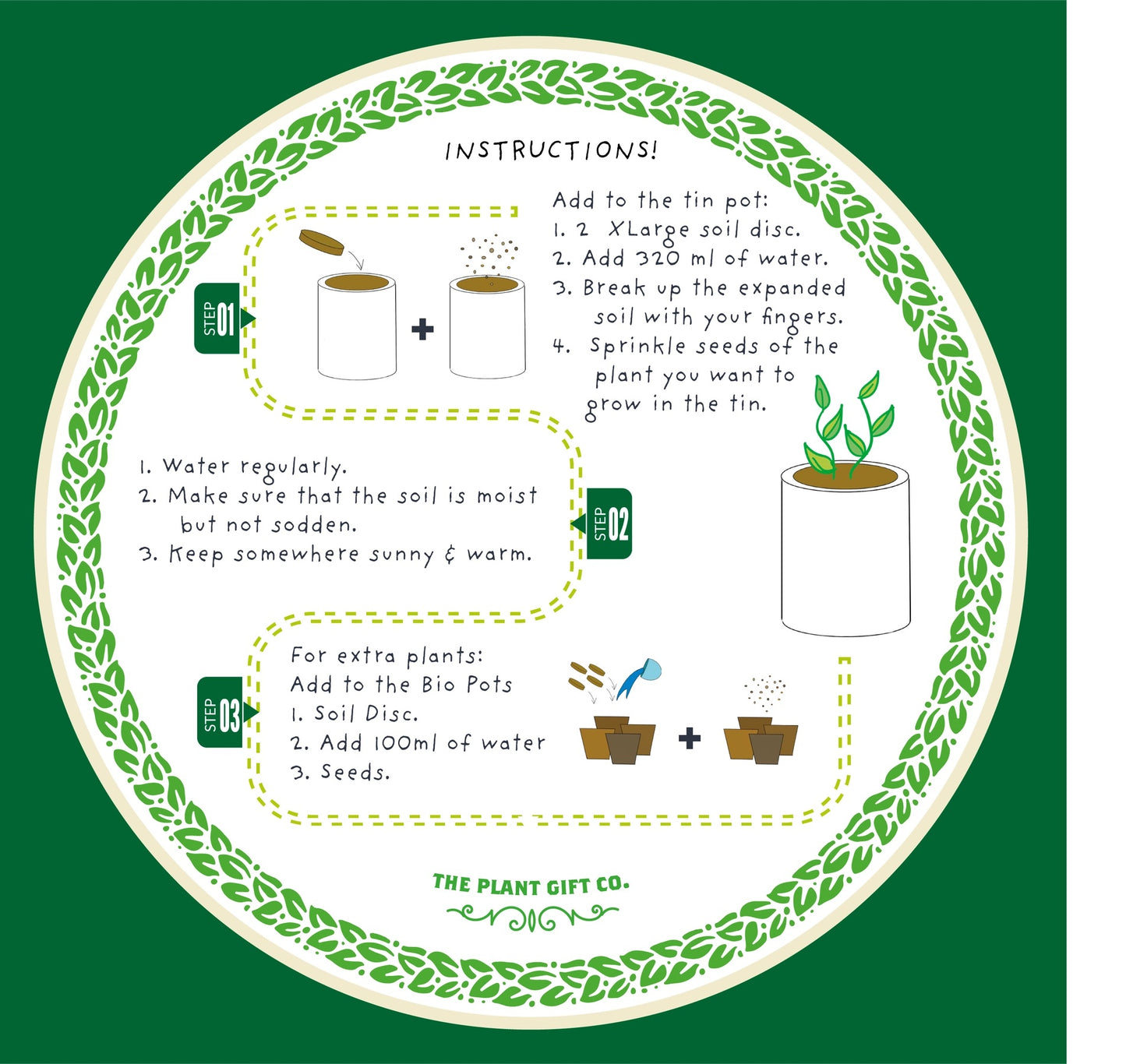 Homemade Brew. Eco Grow Your Own Herbal Tea Kit, Gardening Gift.