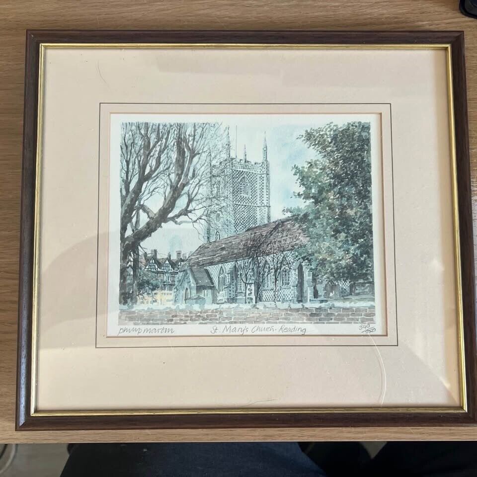 Limited Edition Print - St Mary's Church in Reading, UK