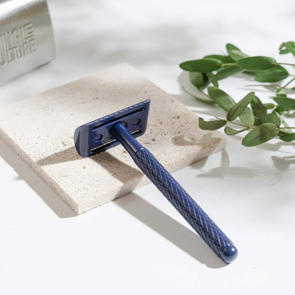 Reusable Metal Safety Razors - Includes 10x Razor Blades