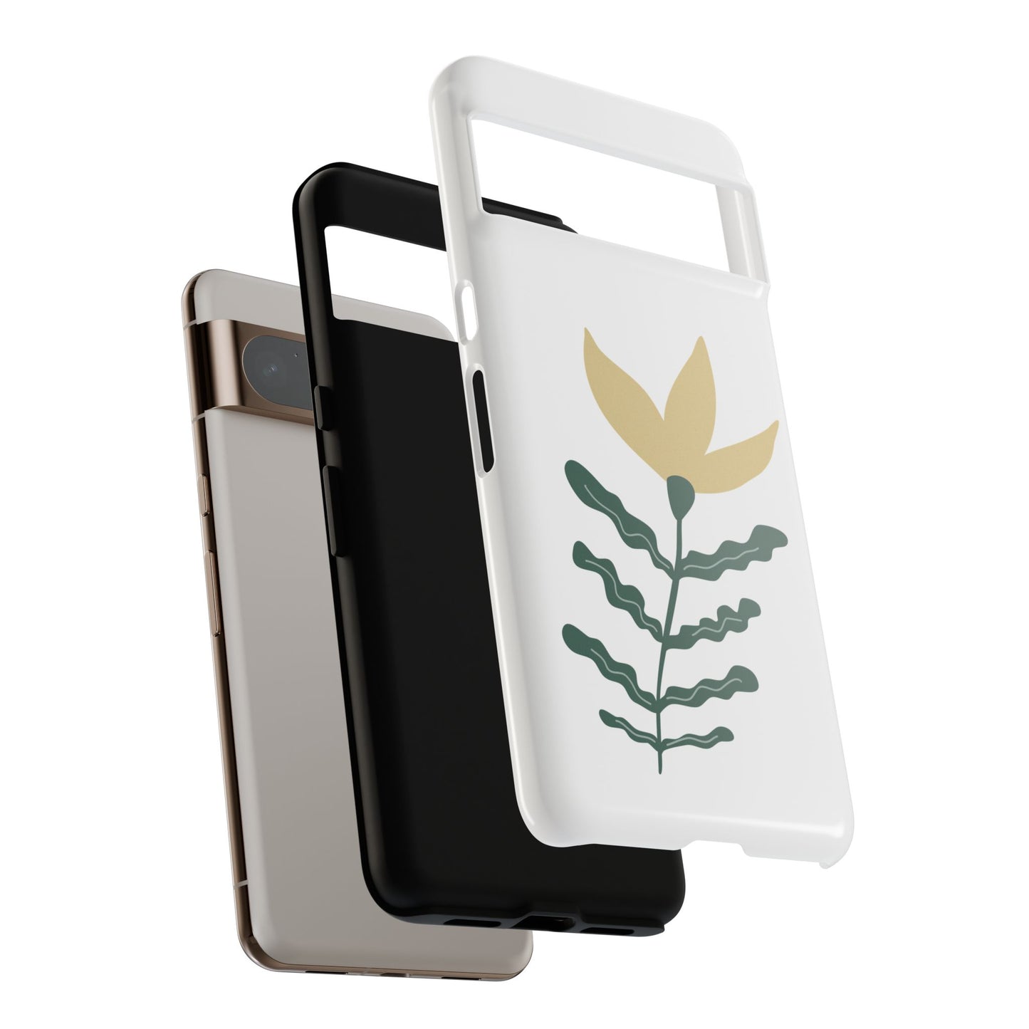 Floral Tough Phone Case - Durable Protection with Stylish Design