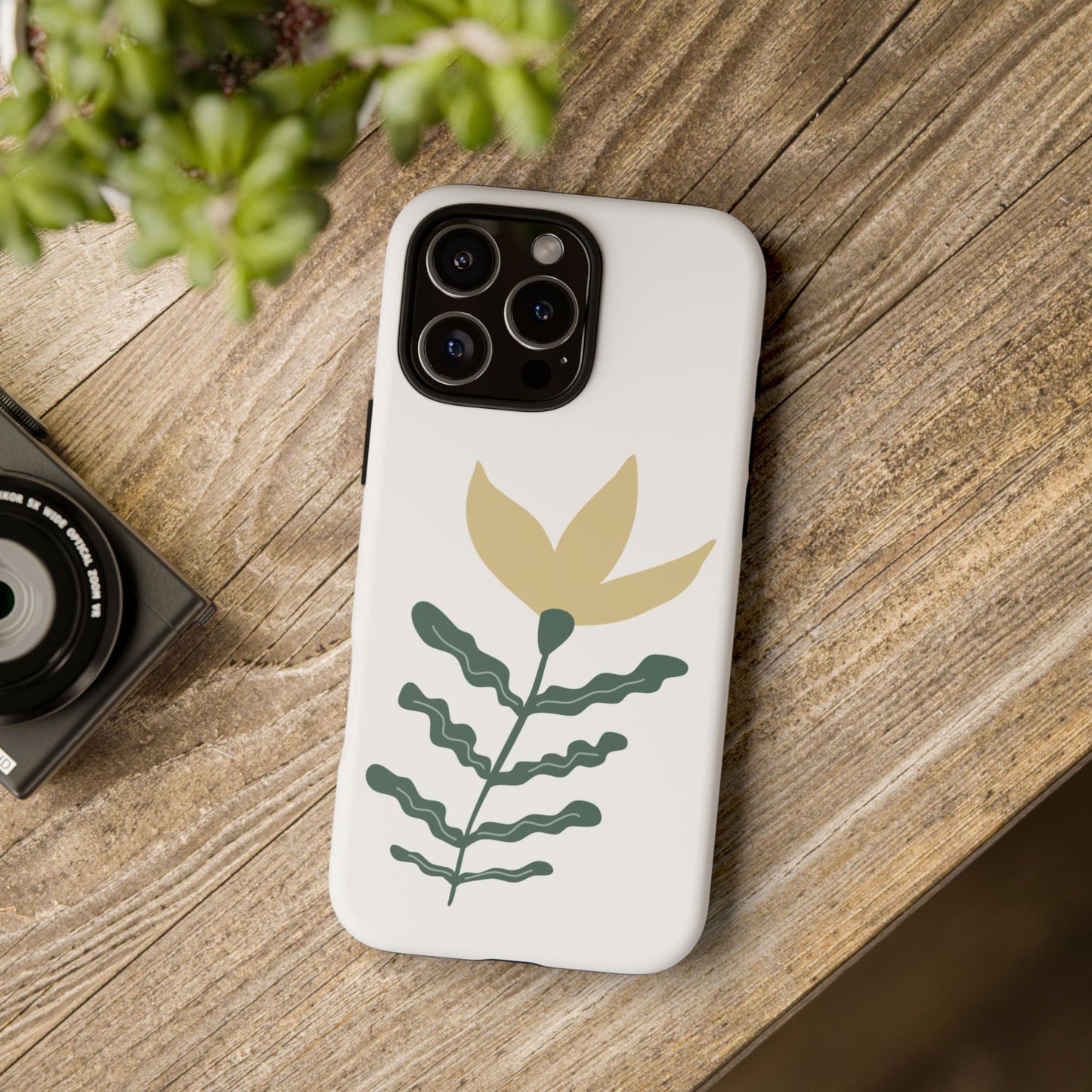 Floral Tough Phone Case - Durable Protection with Stylish Design