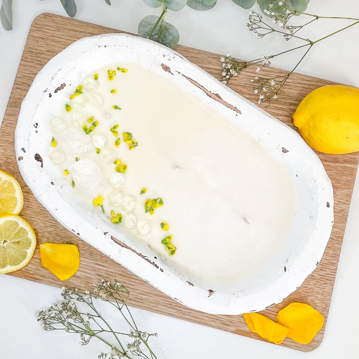 Dough Bowl Candle//Citronella Outdoor Candle, Garden Candle