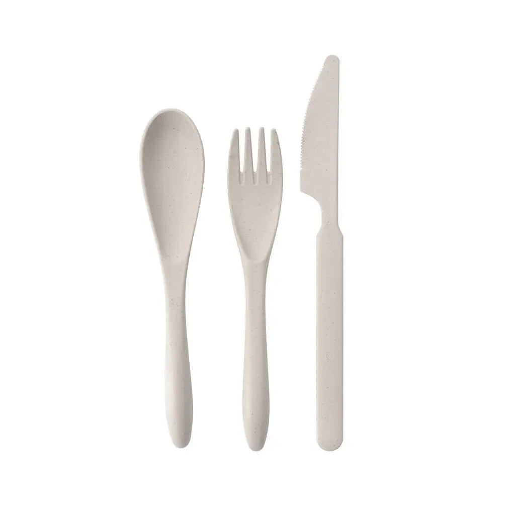 Eco Friendly Biege Wheat Travel Cutlery Set