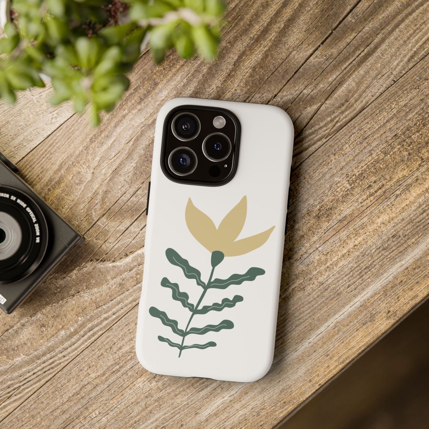Floral Tough Phone Case - Durable Protection with Stylish Design
