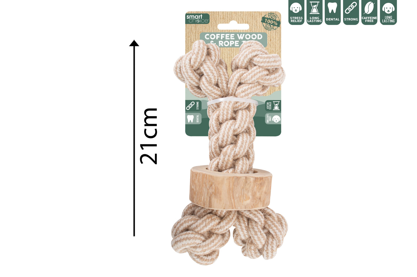 Knot Bone & Coffee Wood Toy