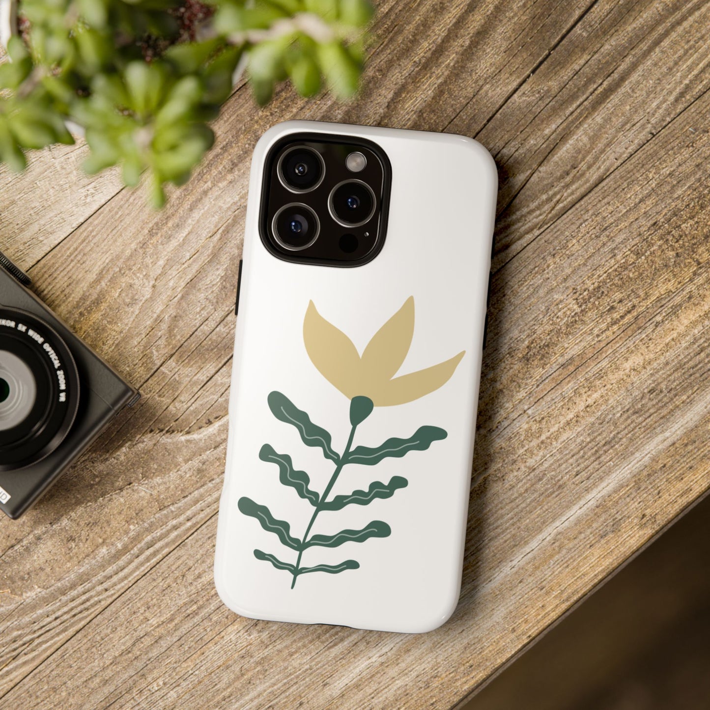 Floral Tough Phone Case - Durable Protection with Stylish Design