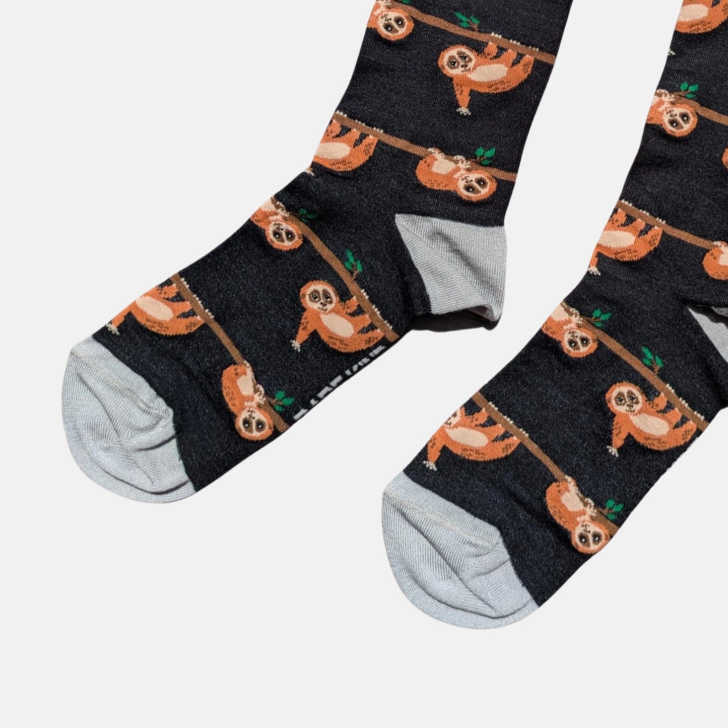 Slow Loris Socks | Bamboo Socks | Black Socks | Jungle