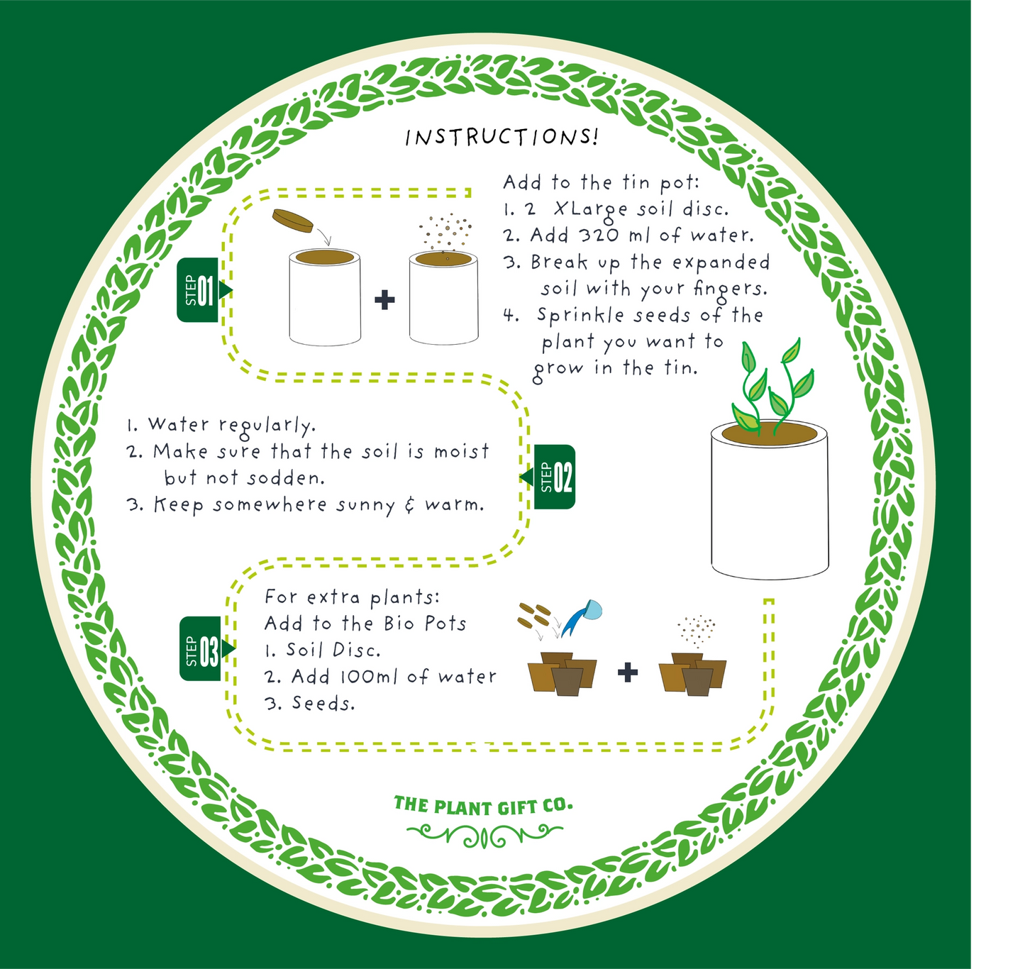 Big Bee Happiness Eco Plant Grow Kit, Gardening Gift