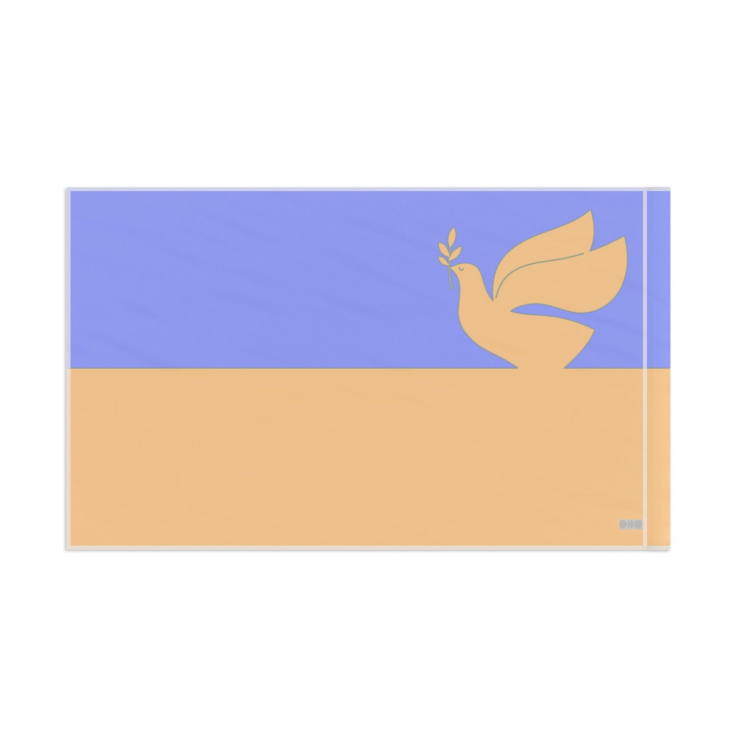 Ukrainian Flag with Dove of Peace. Proceeds to Ukrainian Aid. Single Sided