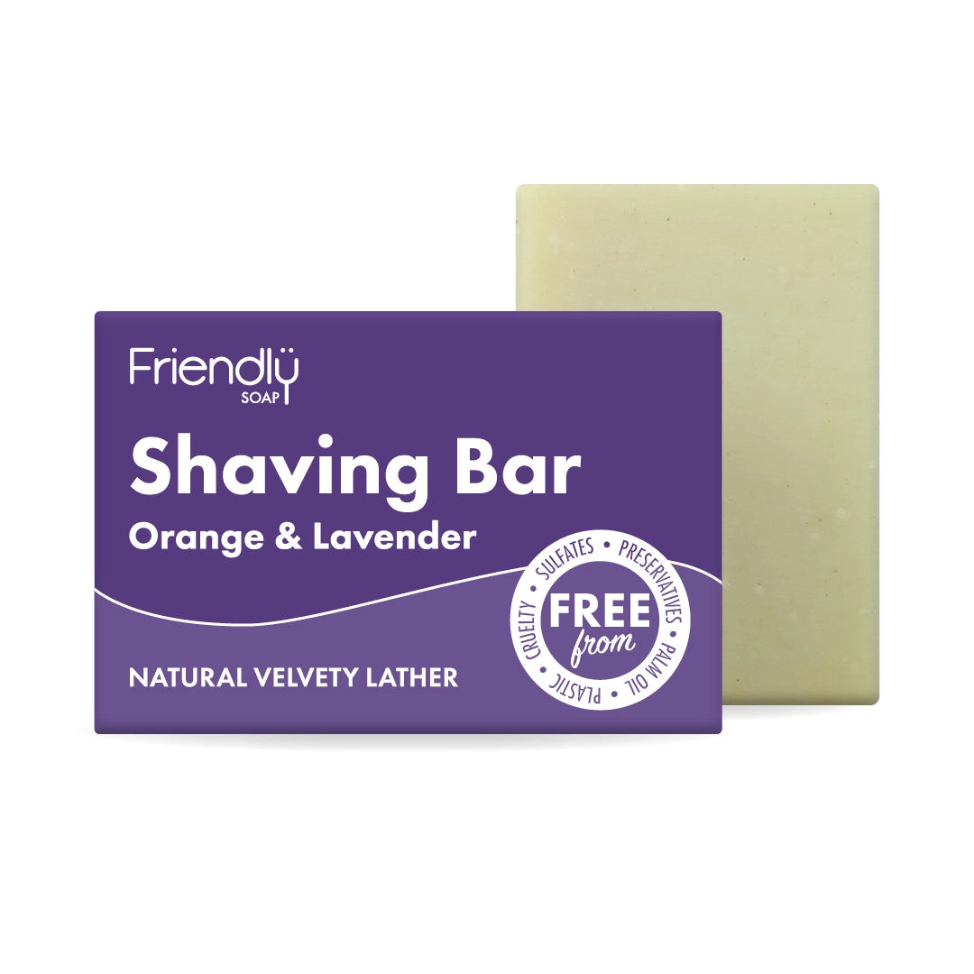 Shaving Bar - Naked and Natural - Orange & Lavender
