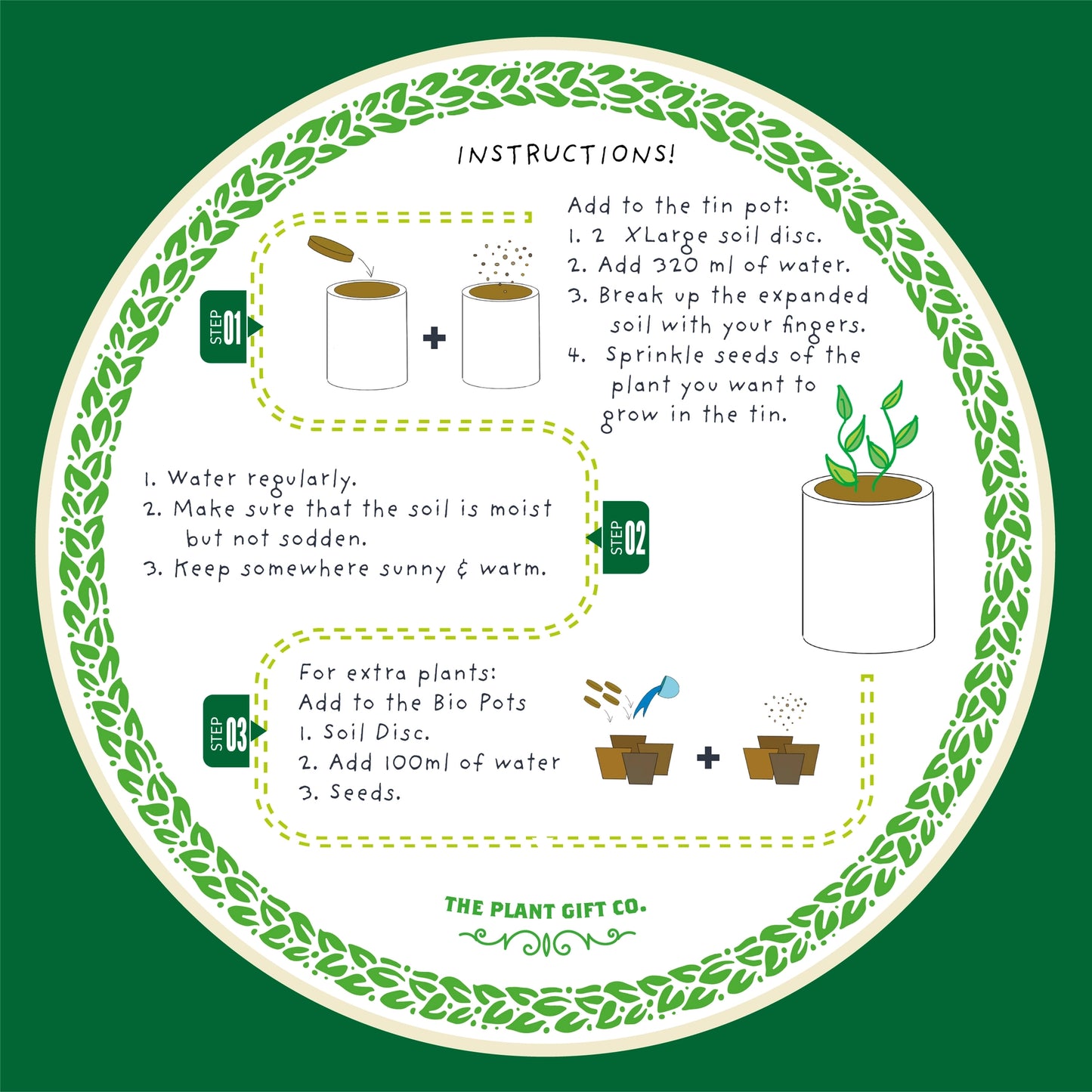 Tasty Herbs. Eco Grow Your Own Herbs, Gardening Kit.