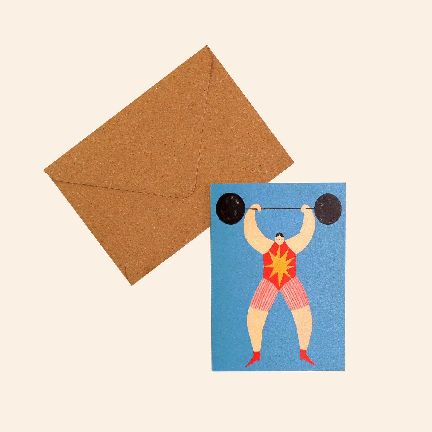 Father's Day Card - Strong Man Greeting Card | Father's Day | Male Birthday