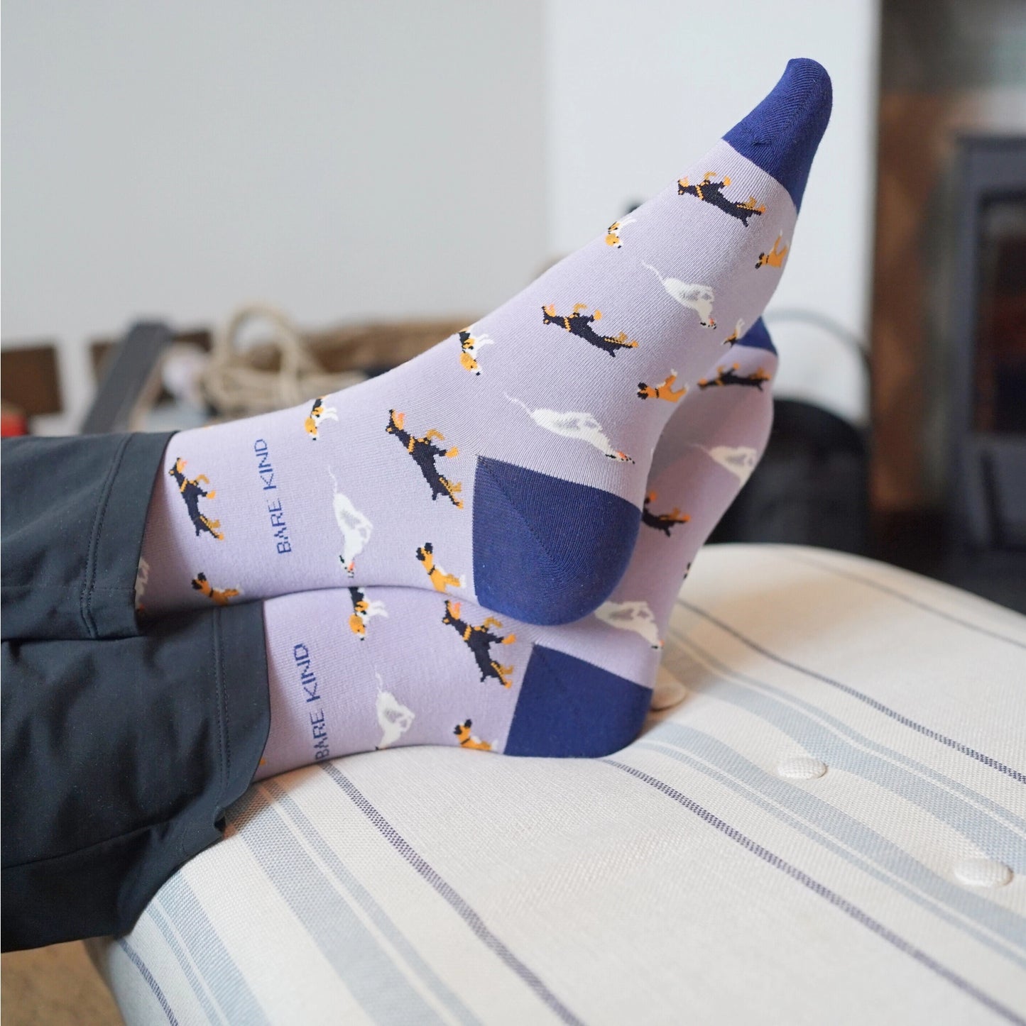 Purple Dog Socks | Bamboo Socks | Purple Socks