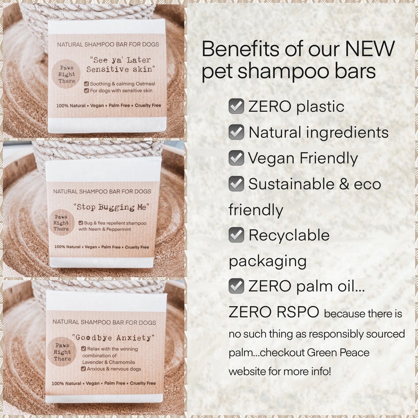 “Goodbye Anxiety” Natural Dog Shampoo Bar