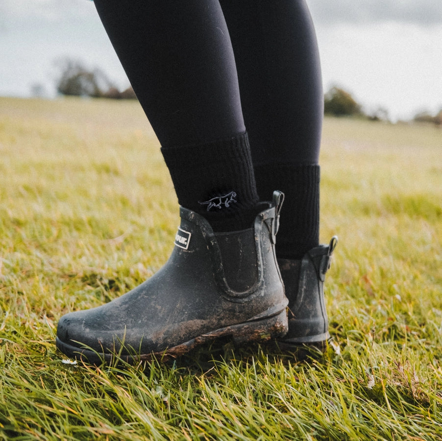 Black Panther Socks | Ribbed Bamboo Socks | Black Socks