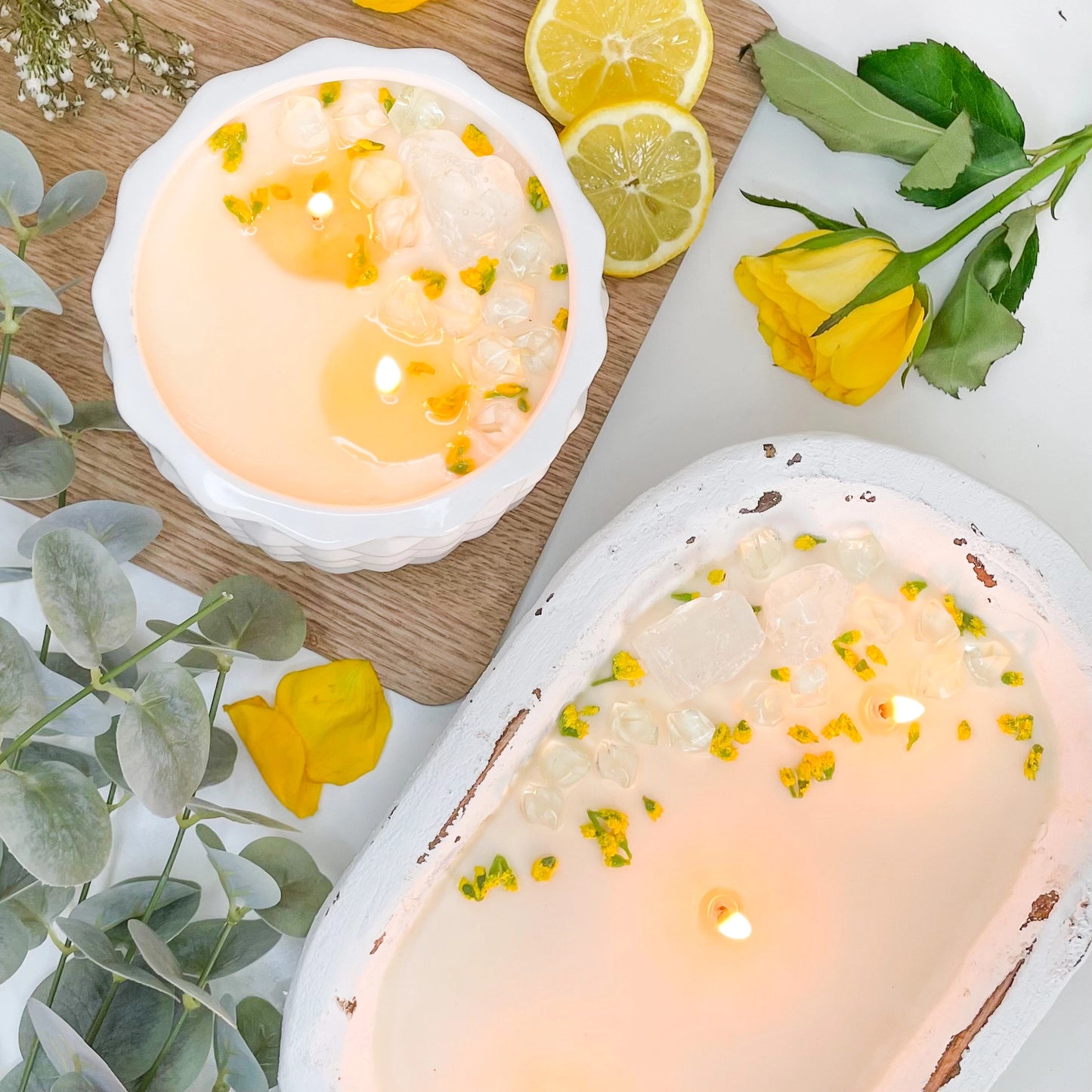 Dough Bowl Candle//Citronella Outdoor Candle, Garden Candle