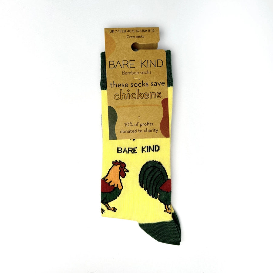 Chicken Socks | Bamboo Socks | Yellow Socks | Farm Socks