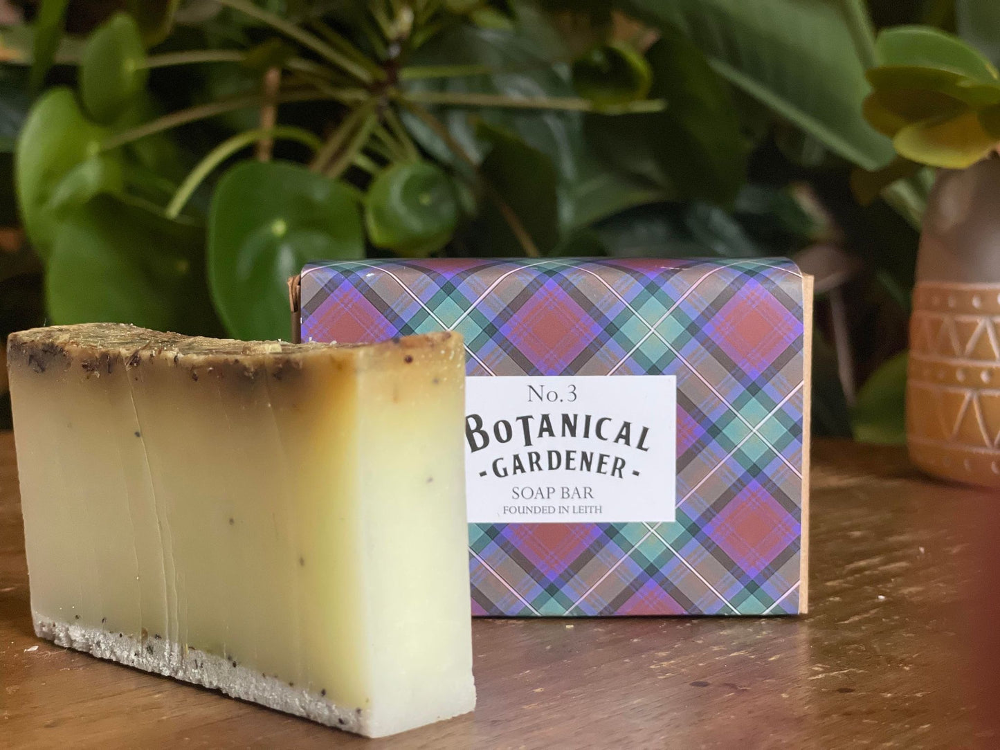 Hand Made Tartan Soap Bar - Botanical Gardener