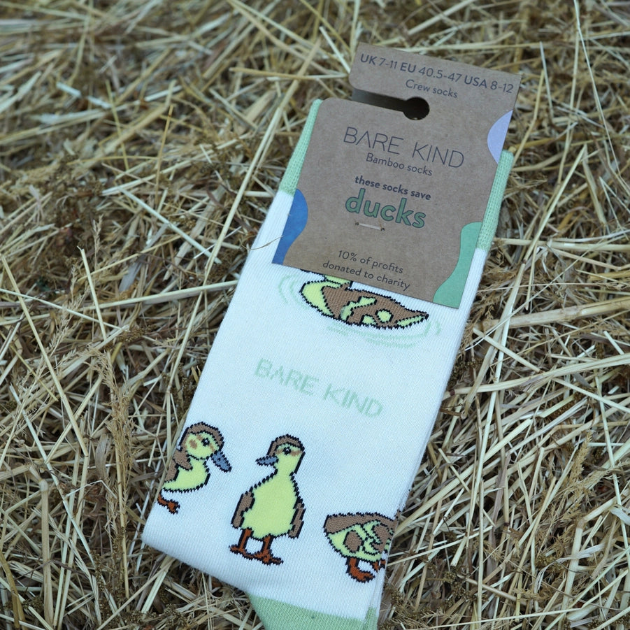 Ducklings Socks | Bamboo Socks | White Socks