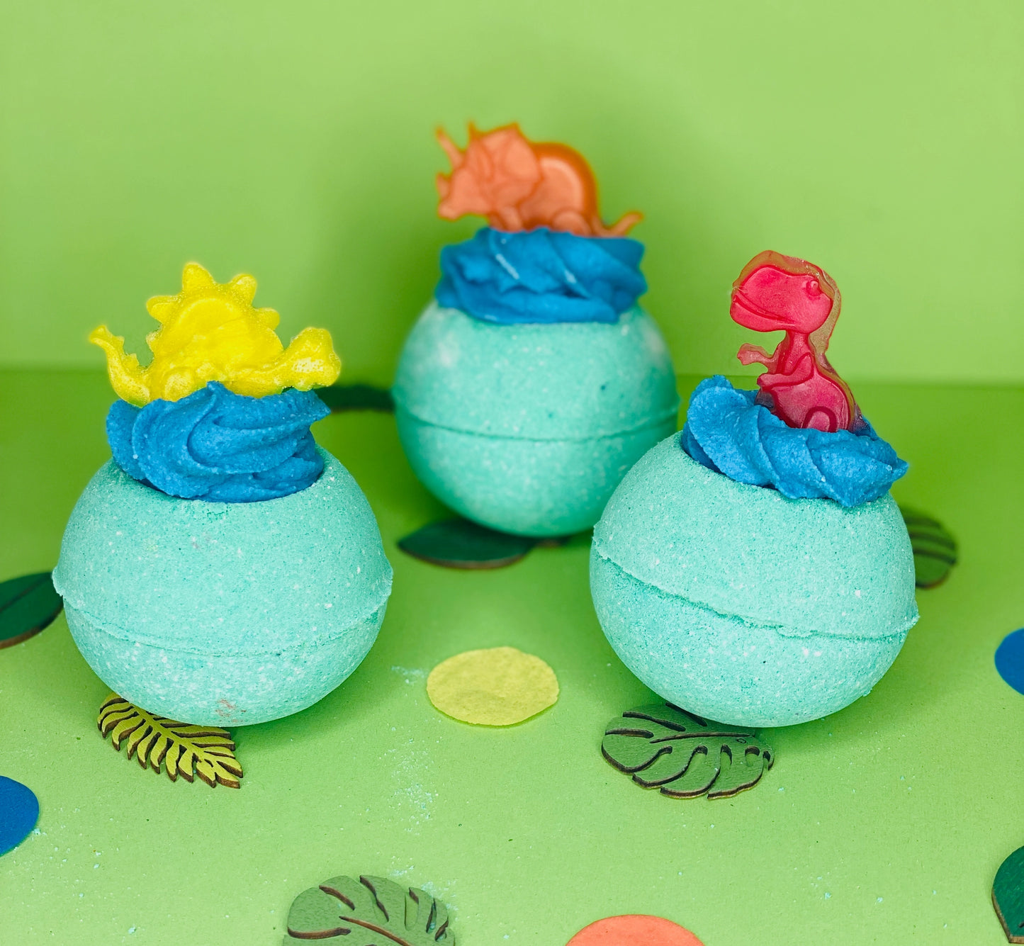 Handmade Dino Dinosaur Cocoa Shea Butter Kids Bath Bomb