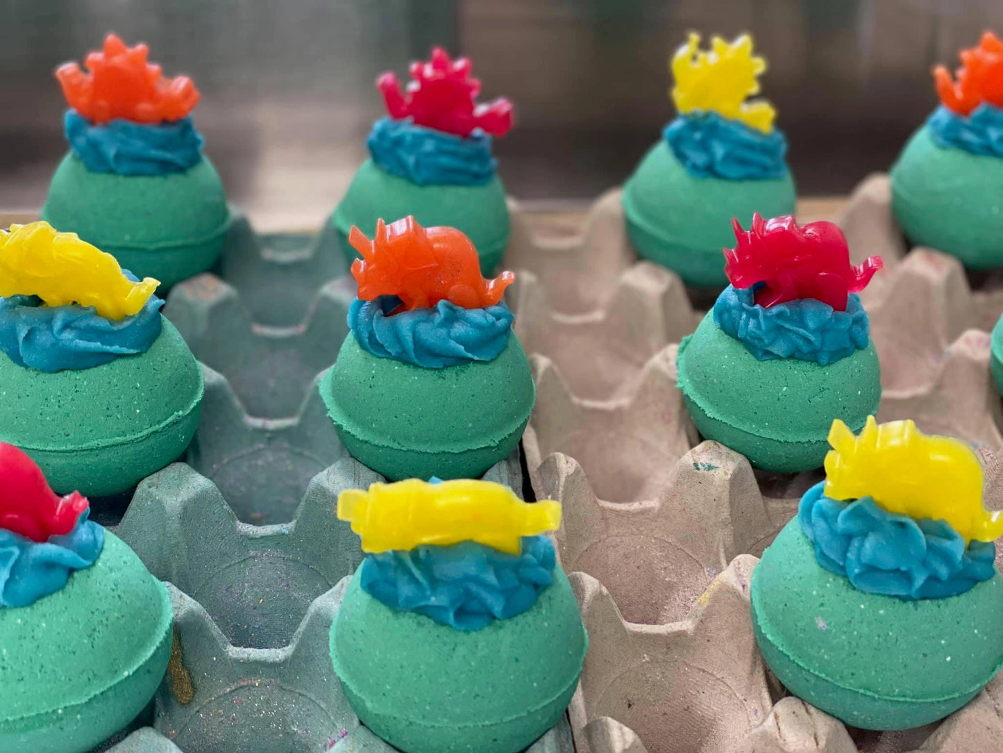 Handmade Dino Dinosaur Cocoa Shea Butter Kids Bath Bomb