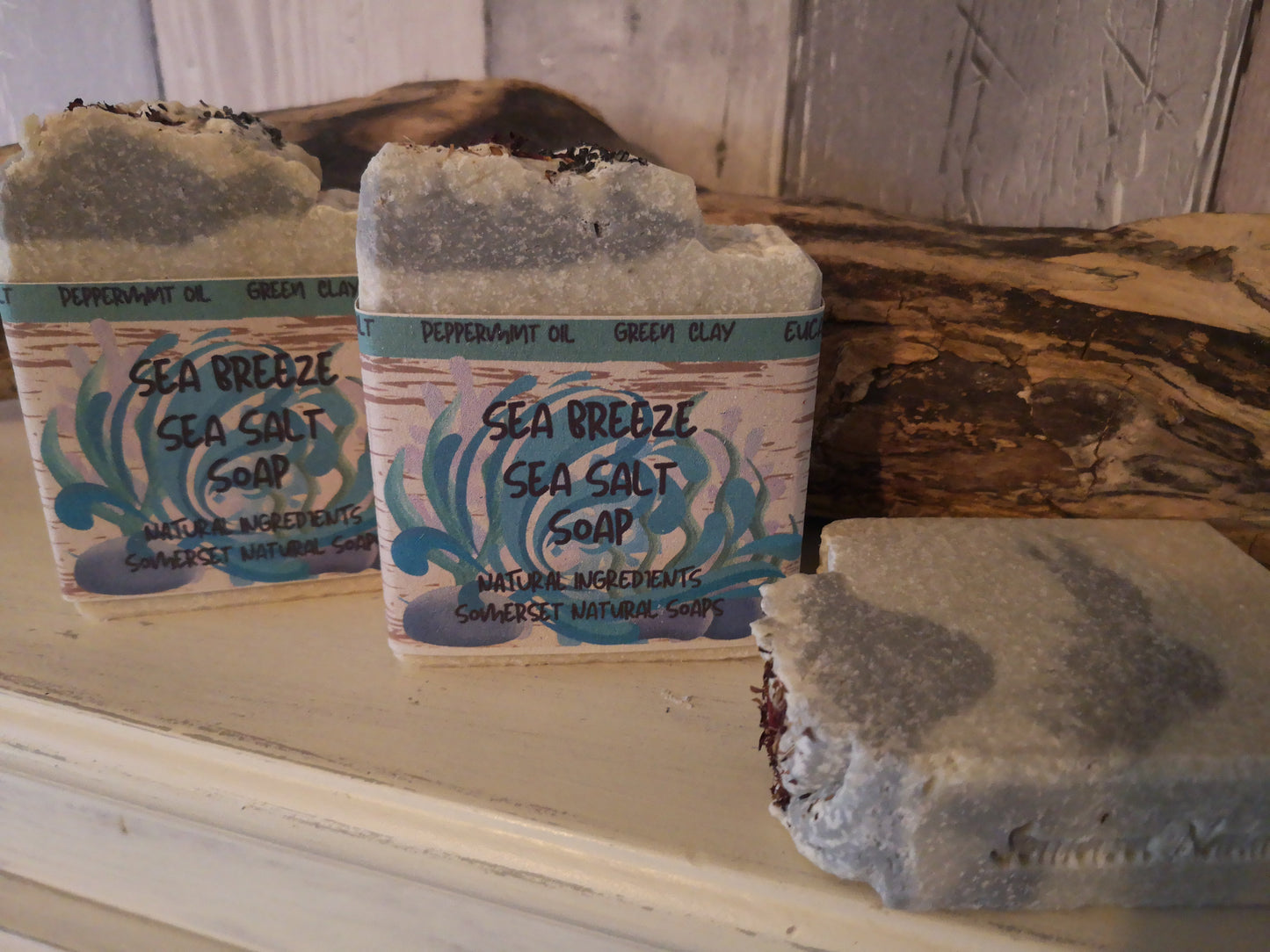 Sea Breeze Sea Salt Soap | Refreshing Mint & Eucalyptus Soap